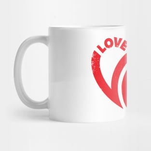 Love Velo, Love Cycling - Red Mug